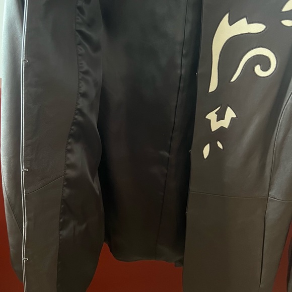 Brown Leather jacket by Pamela McCoy Collections. Women’s sz M. - Picture 8 of 16